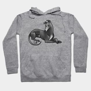 Dog - Greyhound - Black Hoodie